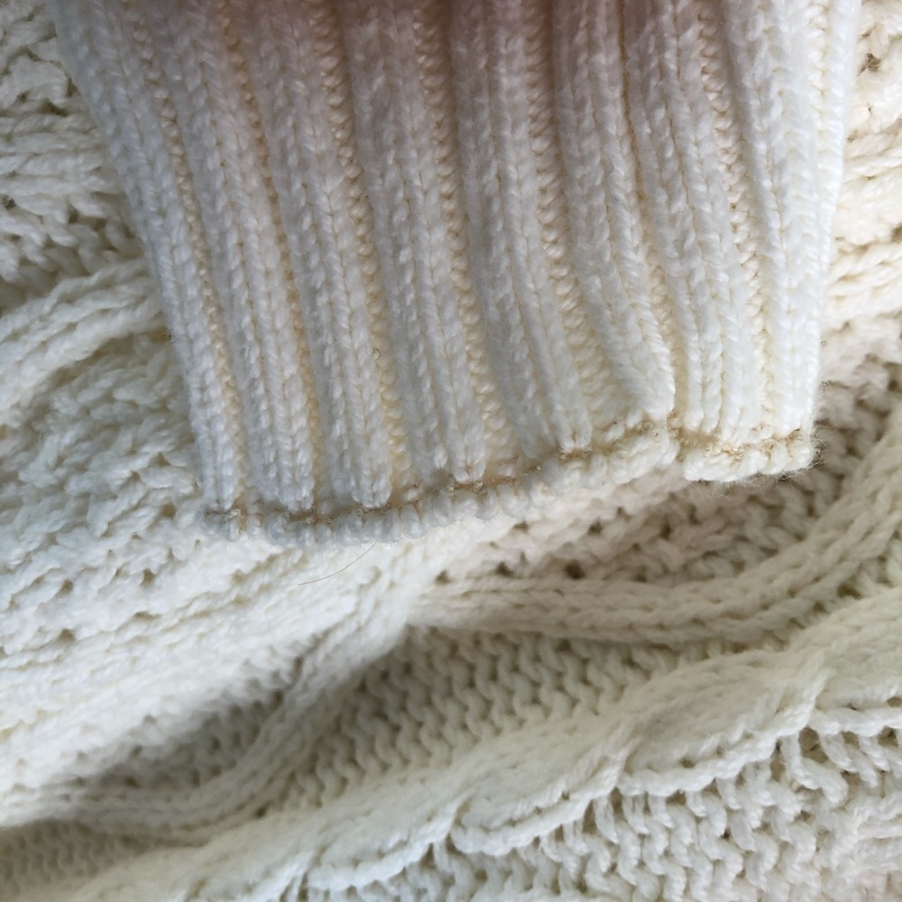 Vintage Lord Jeff 100% Cotton Cable Knit Crew XL - Picture 8 of 8